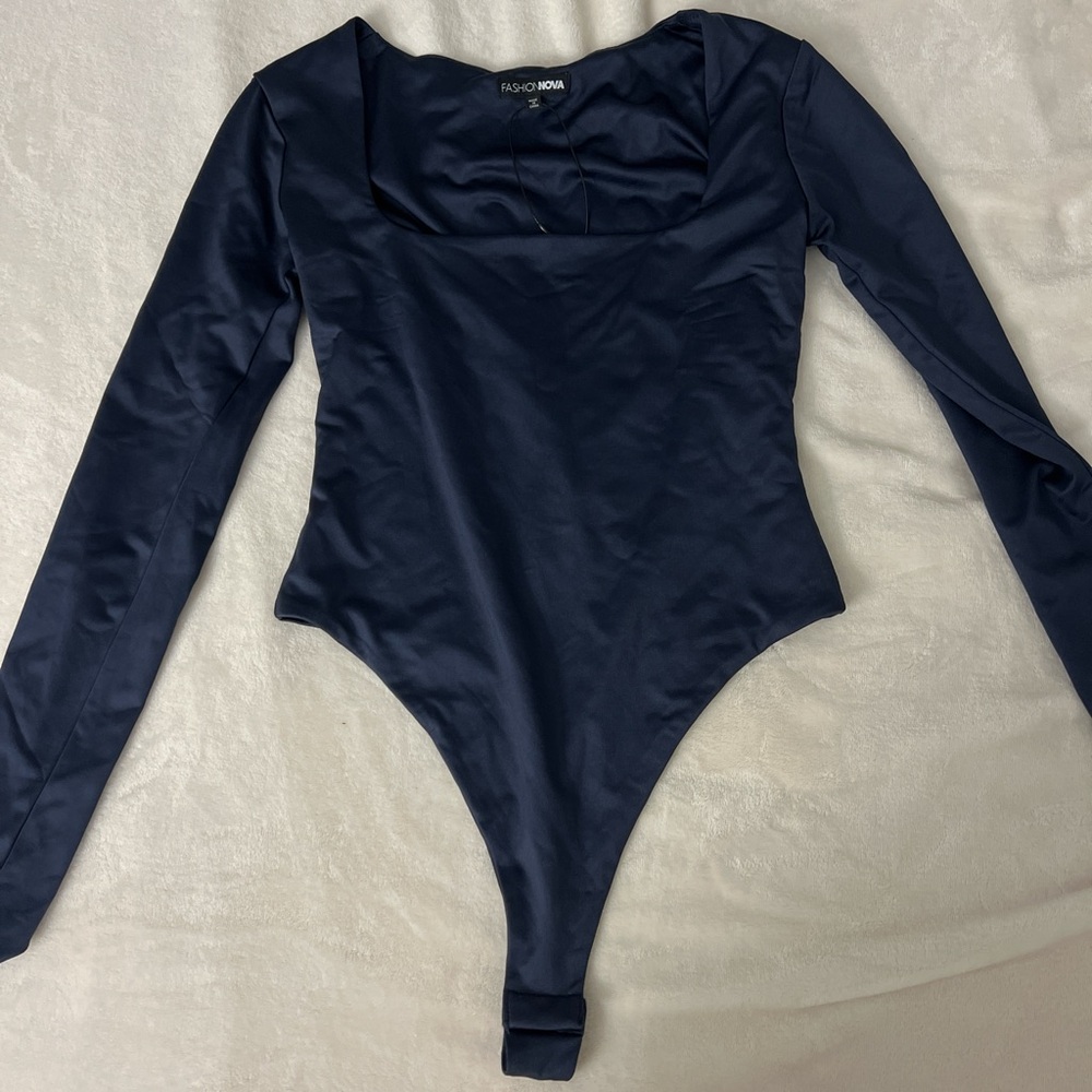 Fashion Nova Navy blue bodysuit